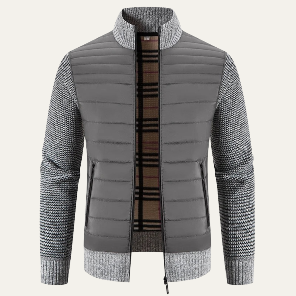 Men's Padded Stand Collar Winter Jacket