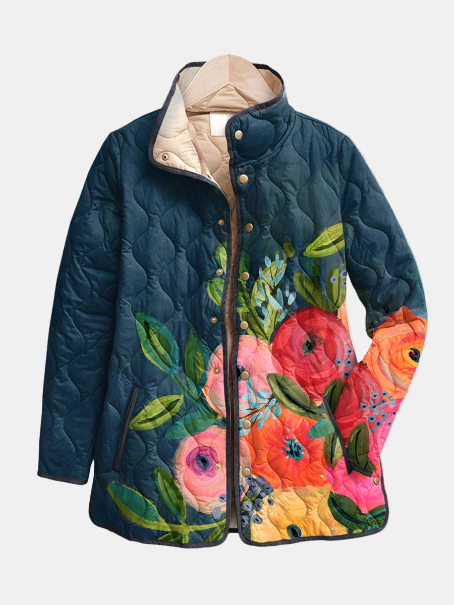 Women's Floral Jacket Multicolor - VibreMode
