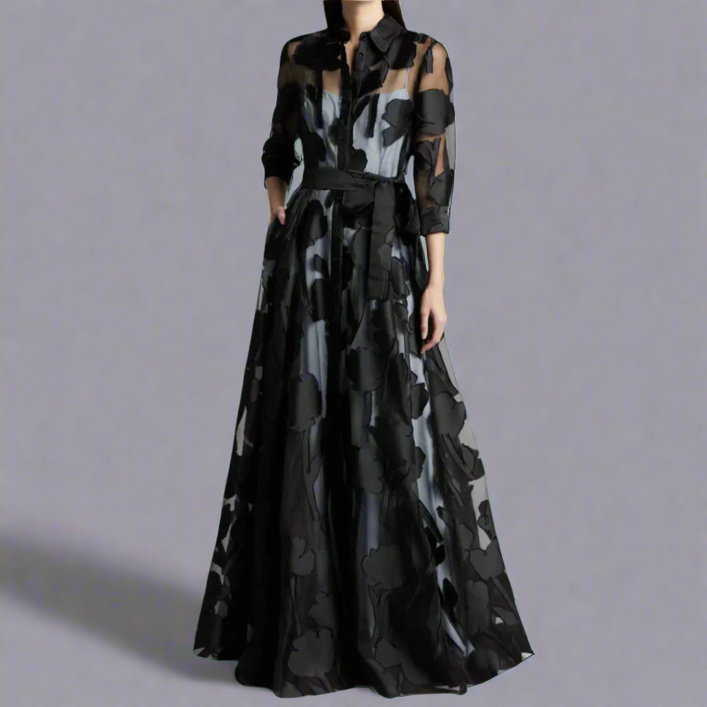 Women's Lightweight Long Dress Elegant Charm - VibreMode