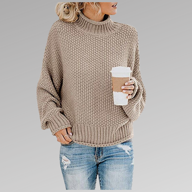 Women's Long Sleeve Knit Sweater Cozy Pullover