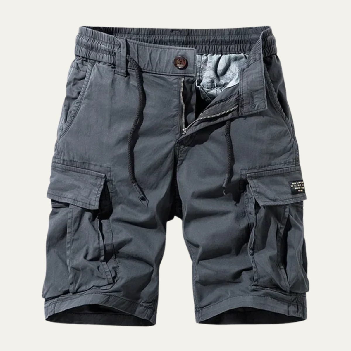 Men's Cargo Shorts Durable Cotton Khaki