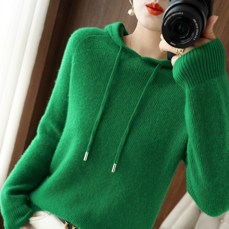 Women's Knit Hoodie Comfortable