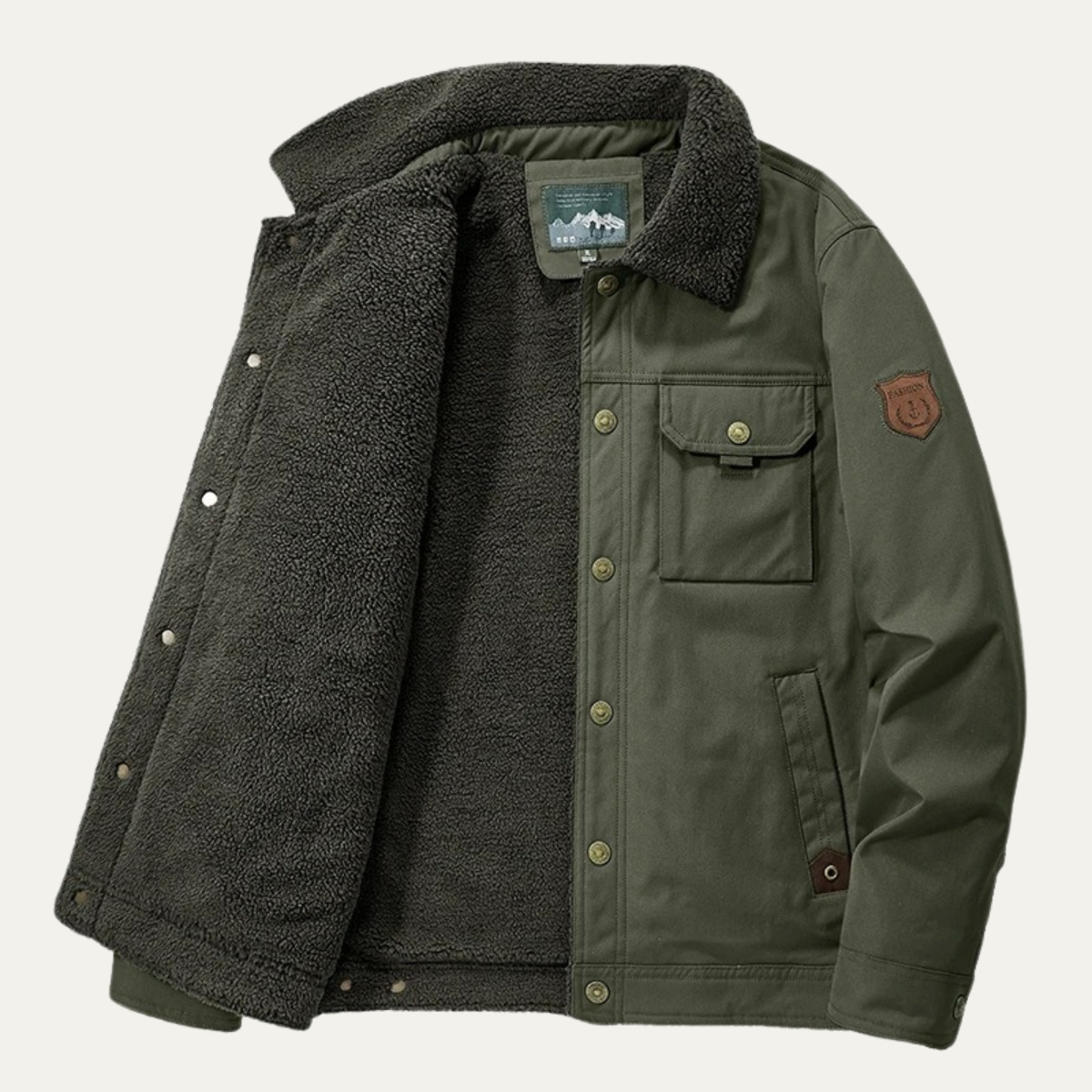 Men's Fleece Lined Winter Jacket
