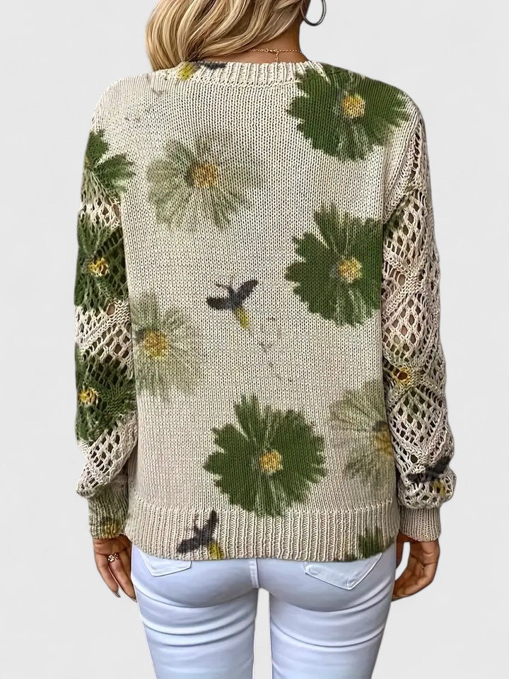 Mae | Pretty Floral Knit Sweater