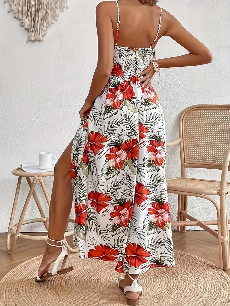 Beautiful Floral Maxi Dress for Women Summer