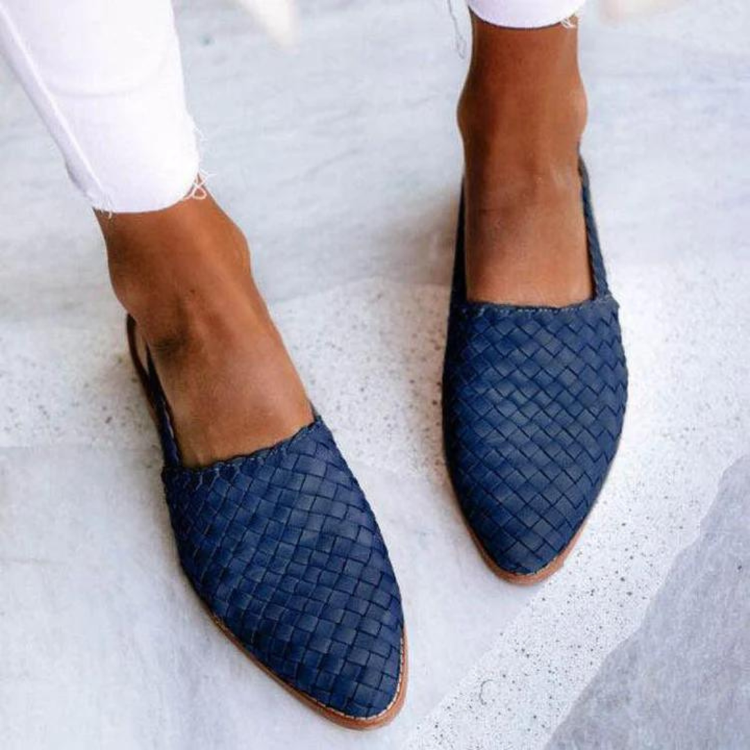 Women's Loafers Closed-Toe Heel Strap Shoes