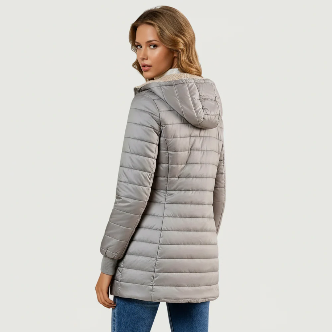 Warm Faux Fur Lined Parka Coat
