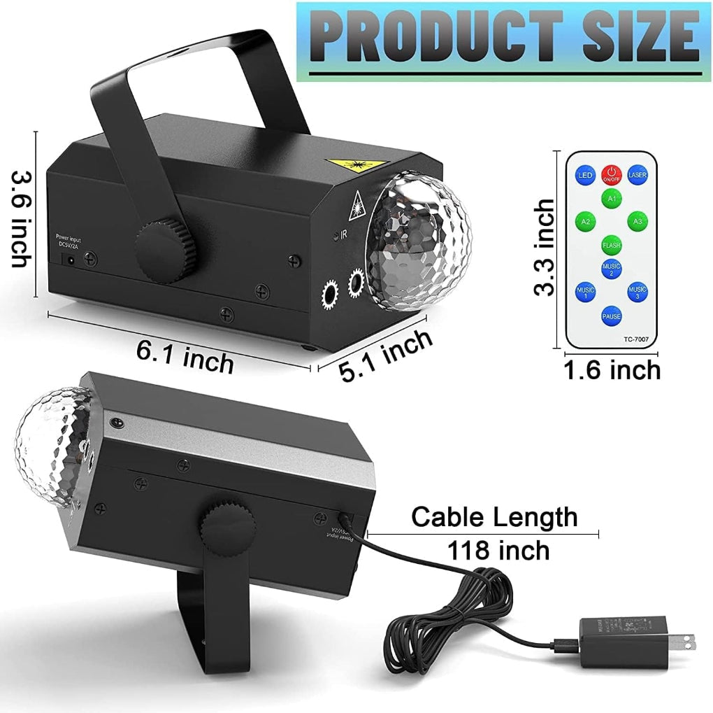 Laser Disco Stage Light 2-In-1