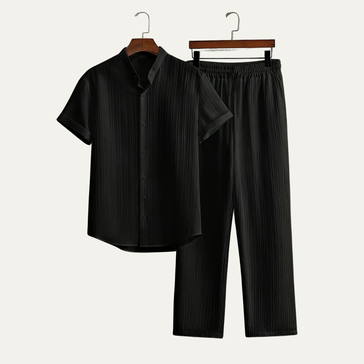 Men's Short Sleeve Shirt And Pants Set Casual Summer