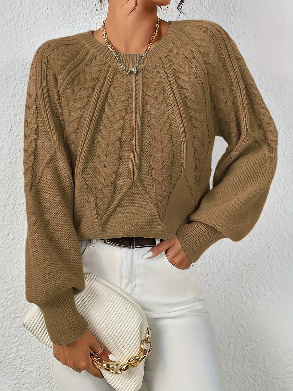 Soft Knit Crew Neck Sweater