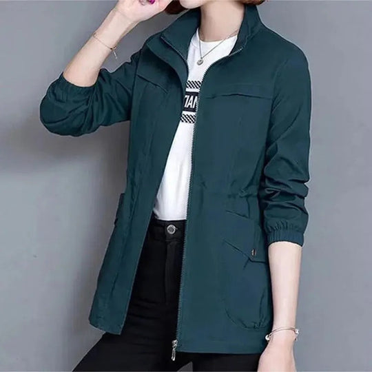 Women's Water-Resistant Trench Coat Lightweight