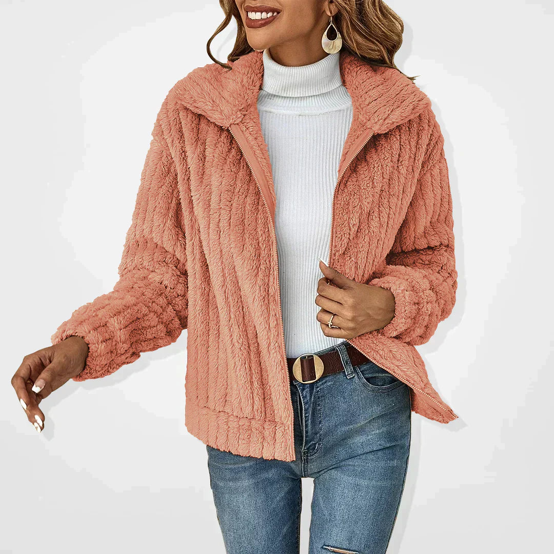 Women's Fluffy Long Sleeve Cardigan