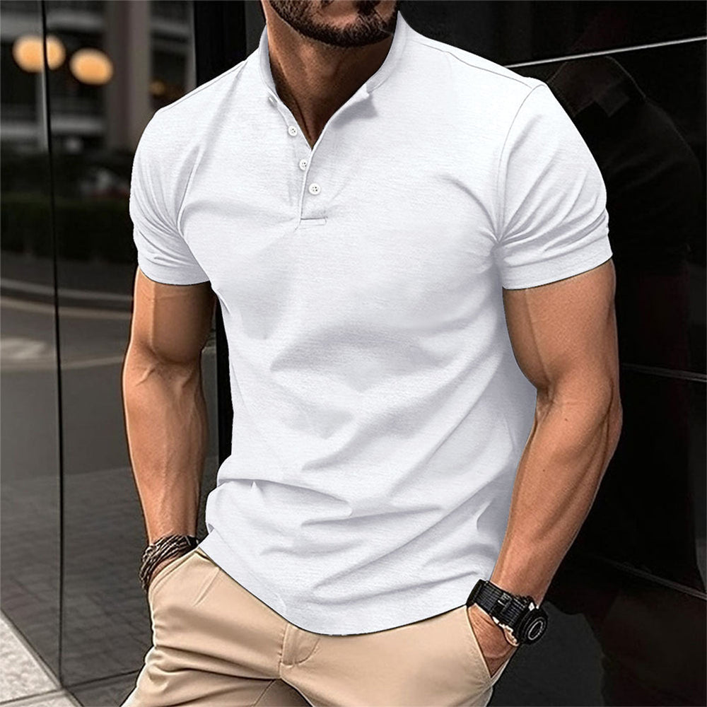 Men's Summer Shorts Polo Set