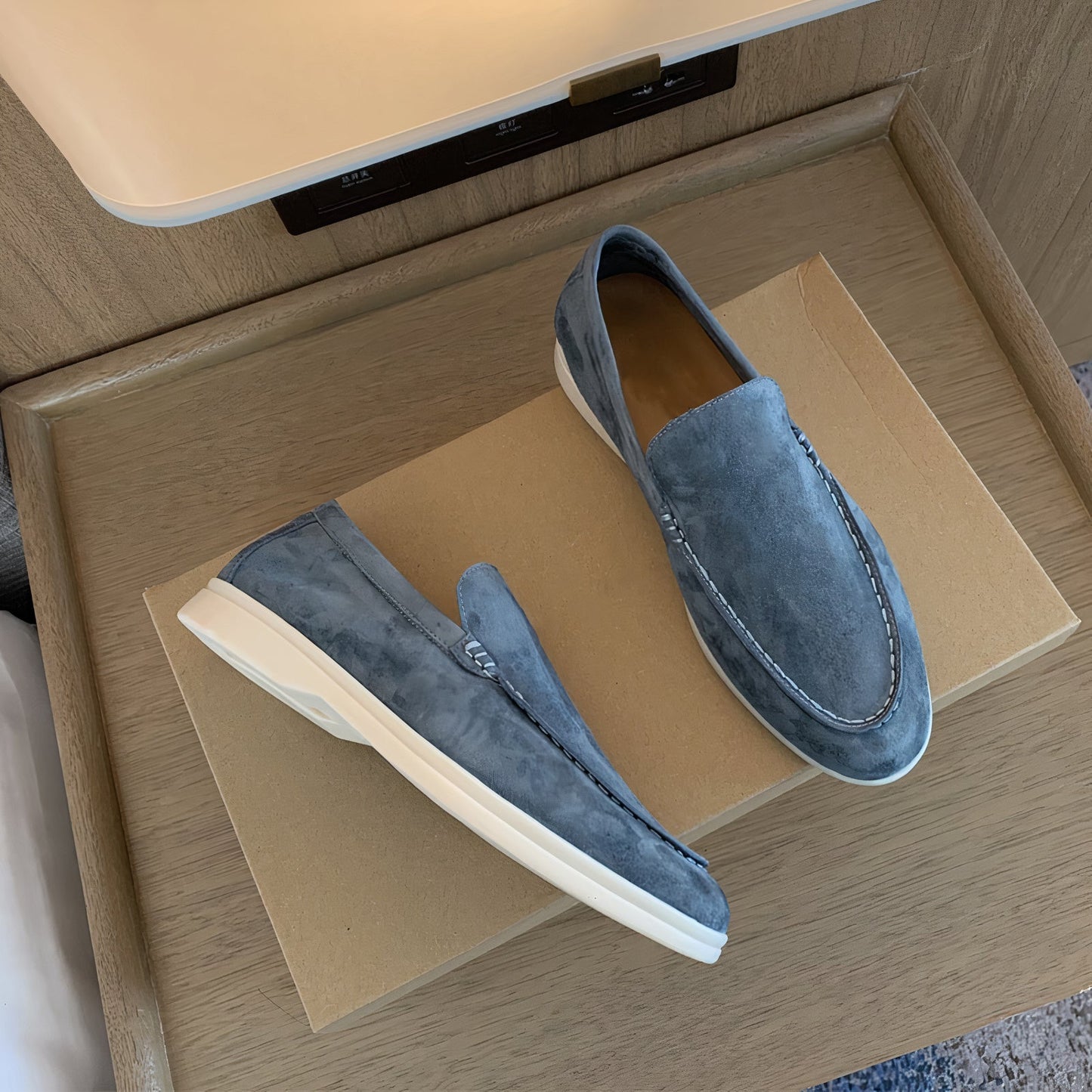 Men's Slip-On Loafers Casual Leather Brown