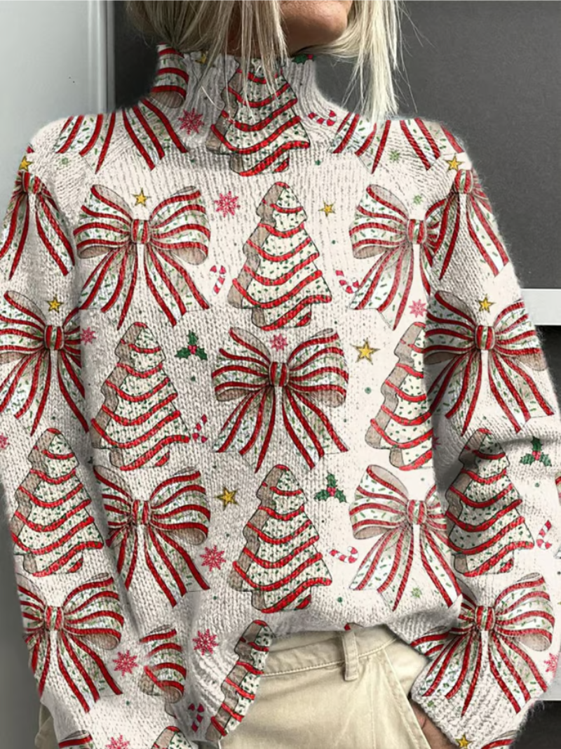 Elegant Women's Christmas Sweater - VibreMode