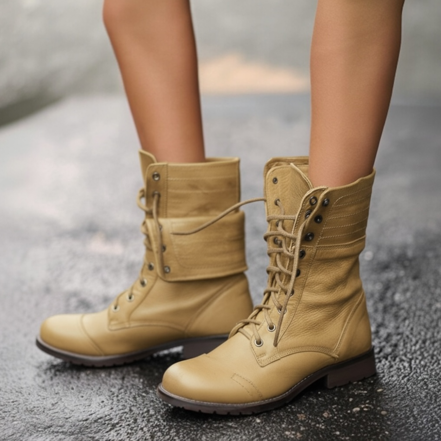 Women's Lace Up Ankle Boots Vintage Style