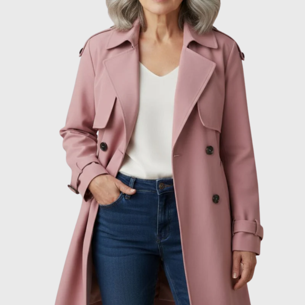 Women's Double-Breasted Trench Coat