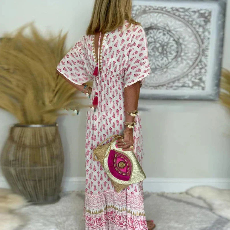Women's Boho Maxi Dress Loose Fit