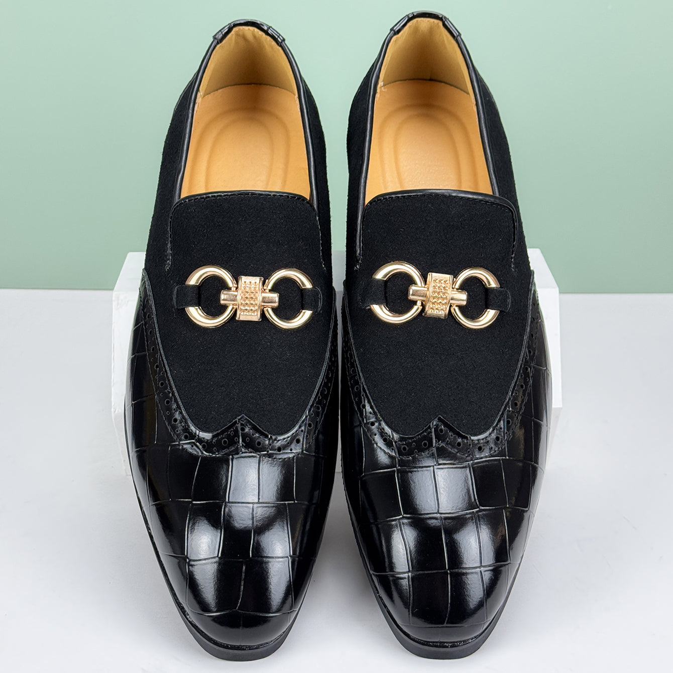 Real Leather Slip On Shoes
