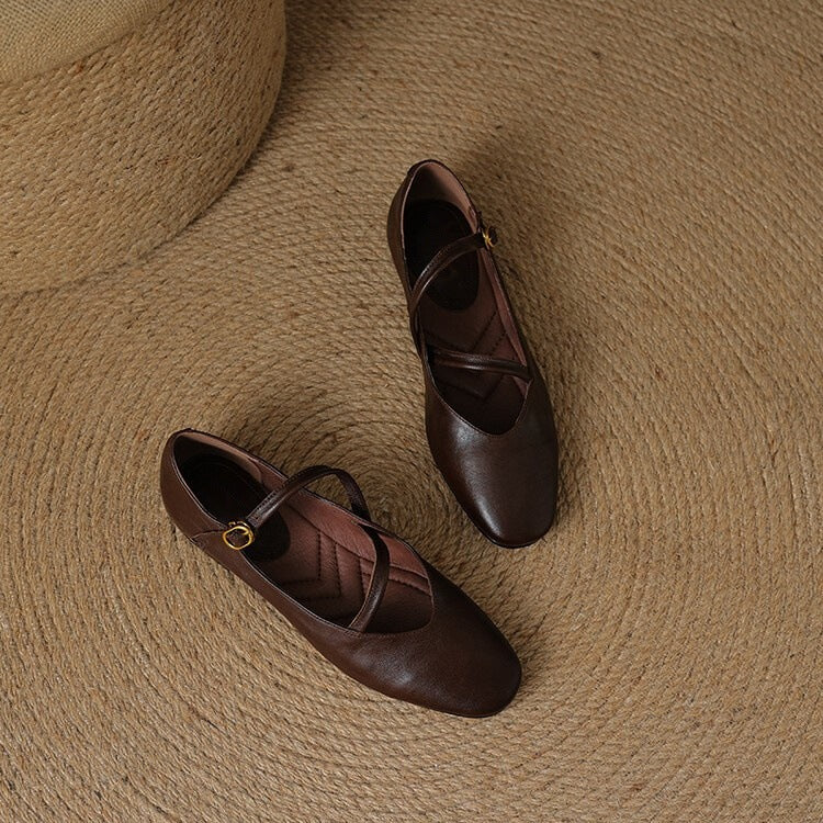 Elora Leather Flats Caliboot