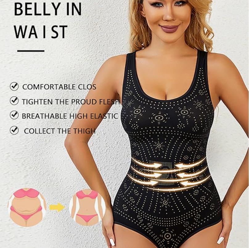 Women's Sleeveless Scoop Neck Shapewear Bodysuit