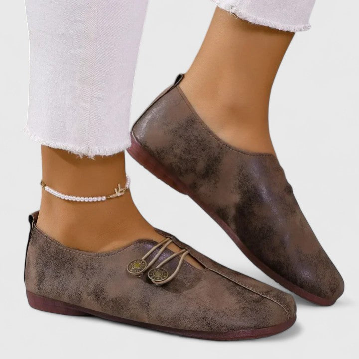 Women's Flat Loafers Slip-On Closed-Toe Shoes