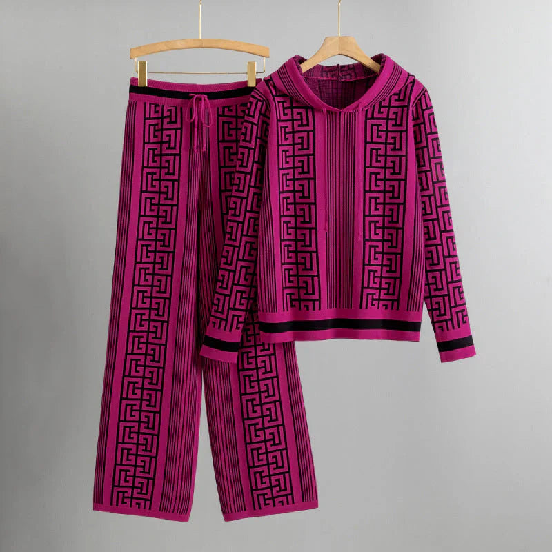 Women's 2 Piece Geometric Pattern Set