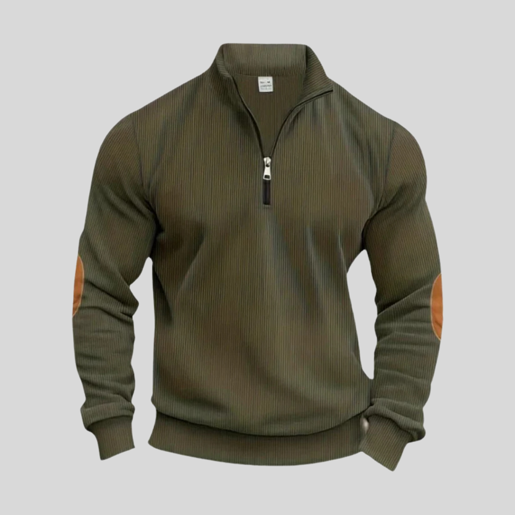 Men's Ribbed Cuff Pullover Sweater
