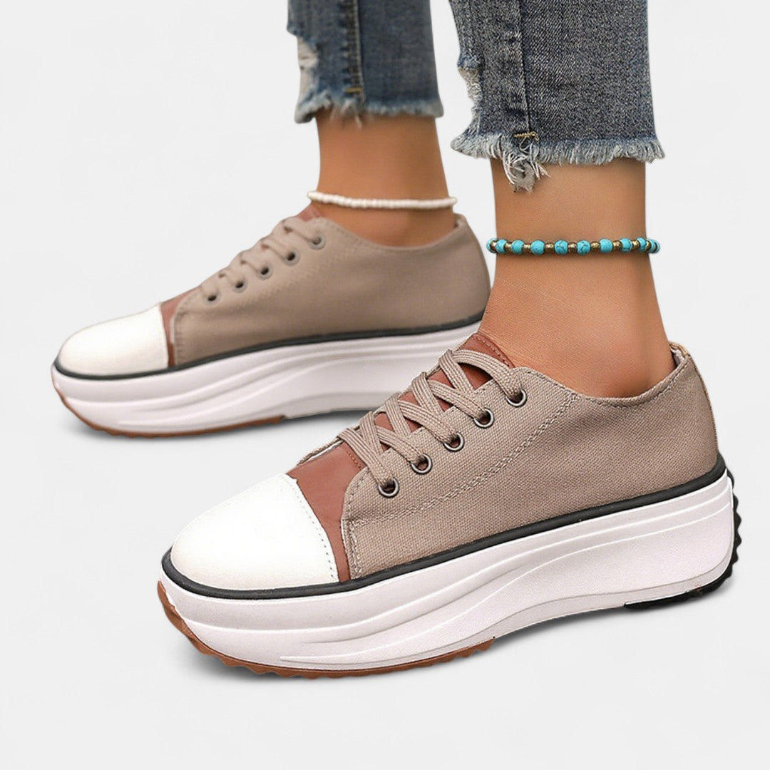 Ladies High Top Lace Up Sneakers