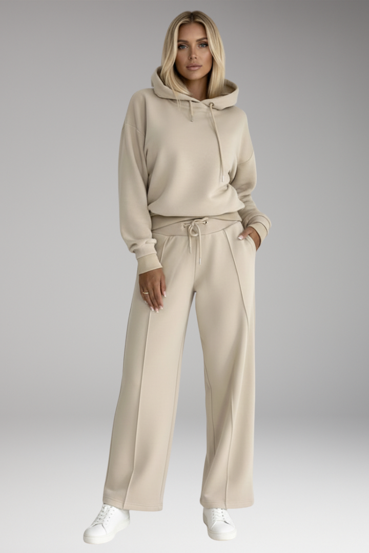 Women's Tracksuit Set Hoodie Wide Leg Pants