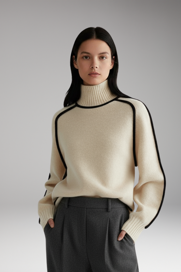Women's Turtleneck Sweater High Collar