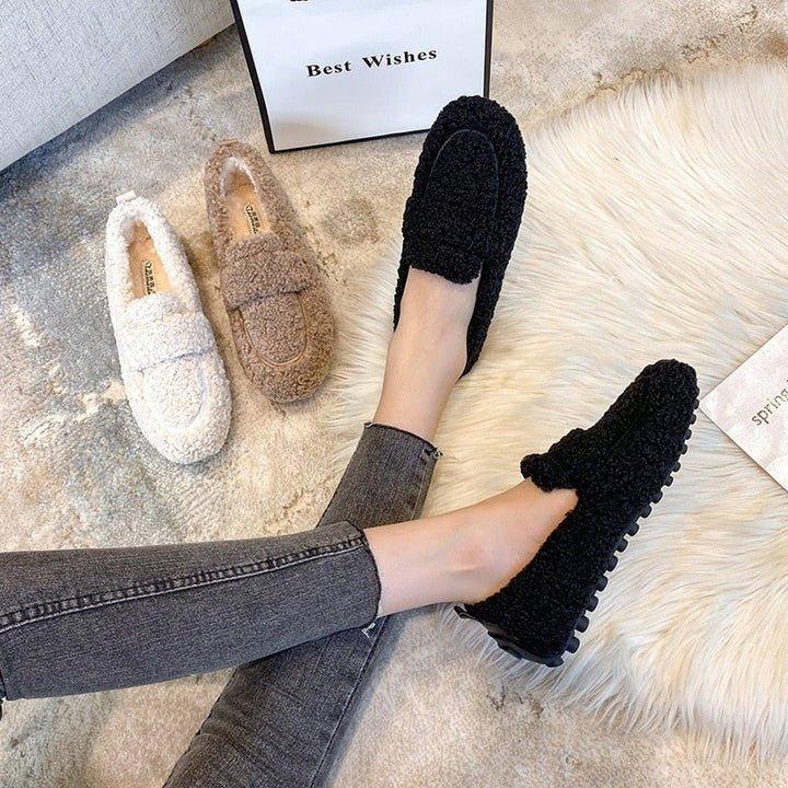 Women's Flat Textured Slip-On Loafers