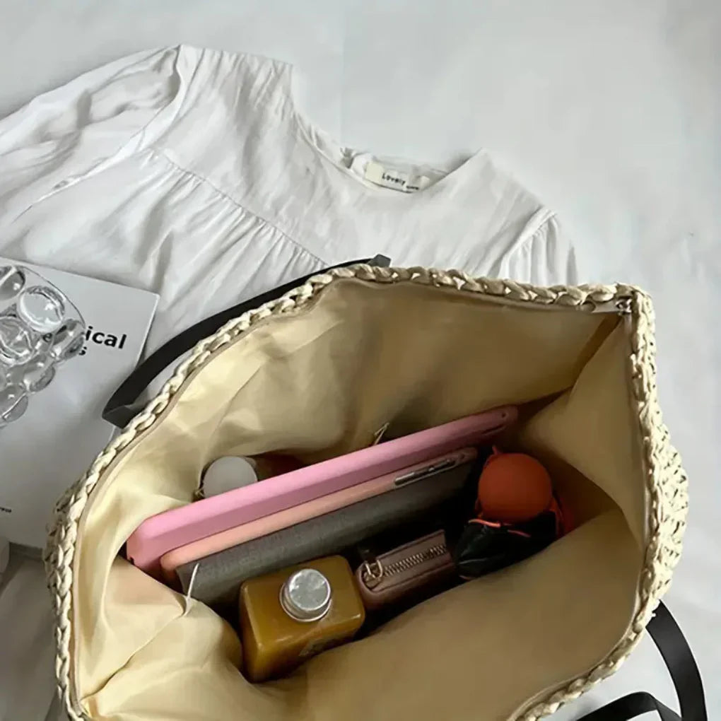 Women's Woven Tote Bag Daily Carry