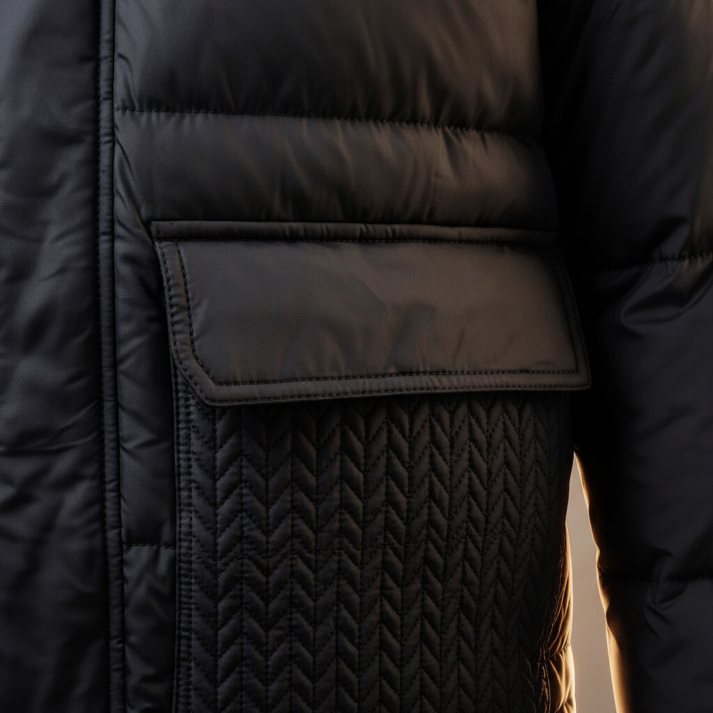 Warm Padded Down Filled Winter Coat