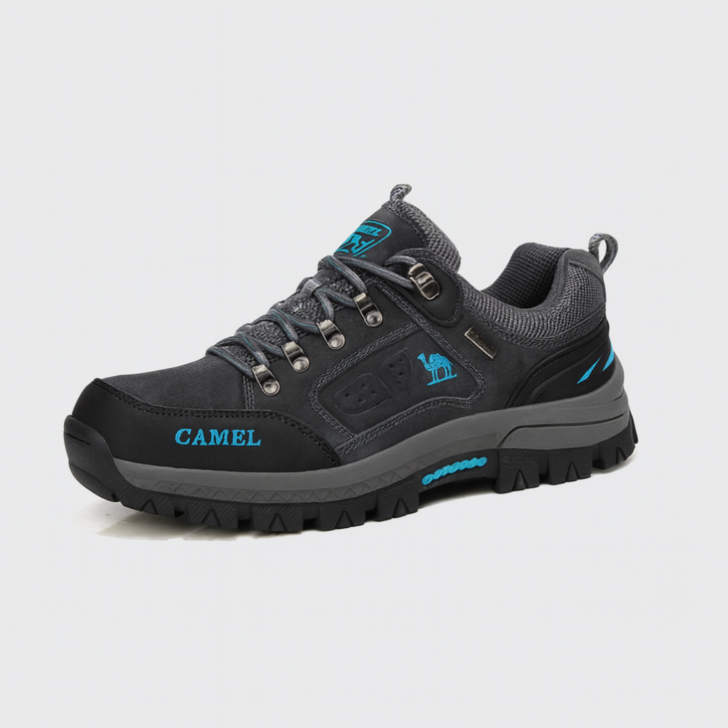 Men's Hiking Shoes Waterproof Rugged Brown - VibreMode