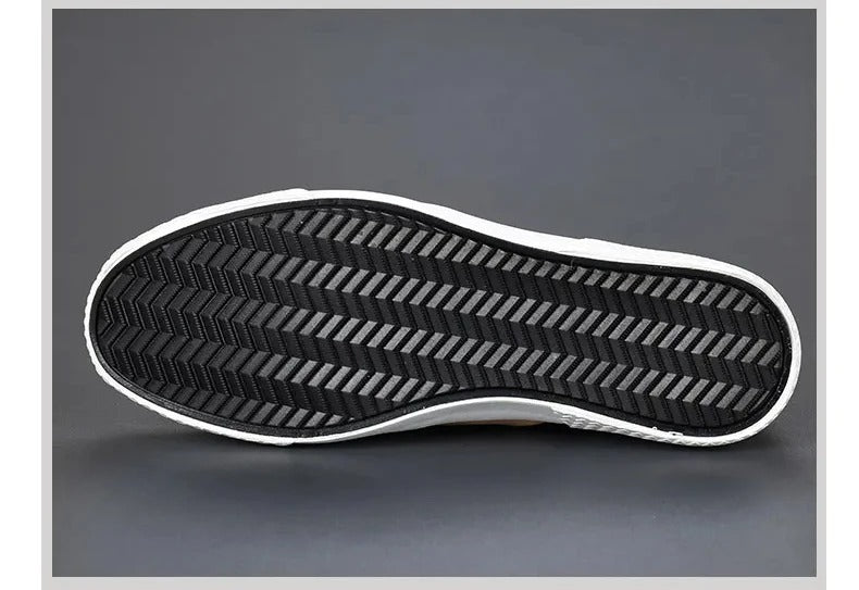 Men's Slip-On Sneakers Side Zipper Contrast Panels Comfortable