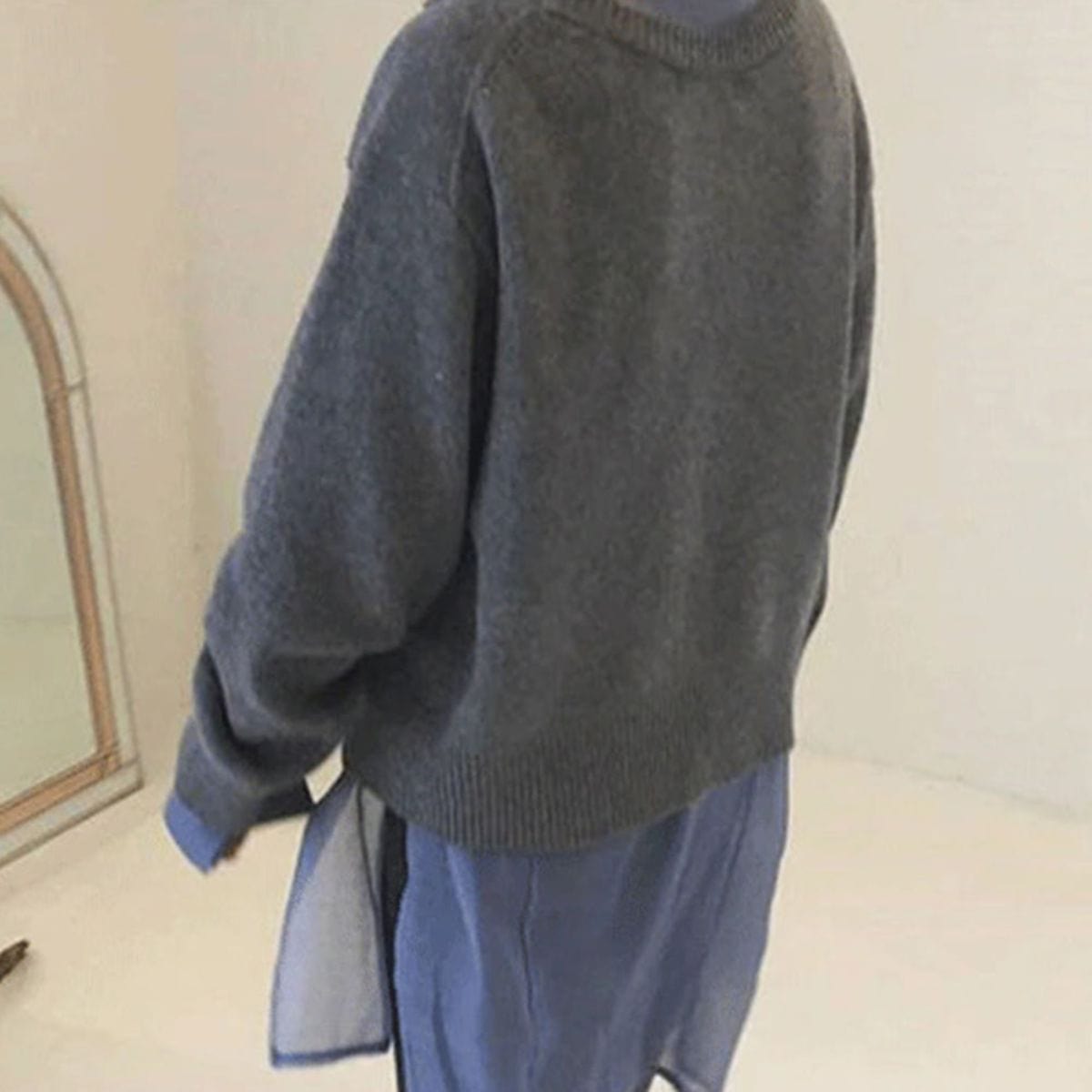 Image of Dominique | Women's Oversized Button-Front Cardigan
