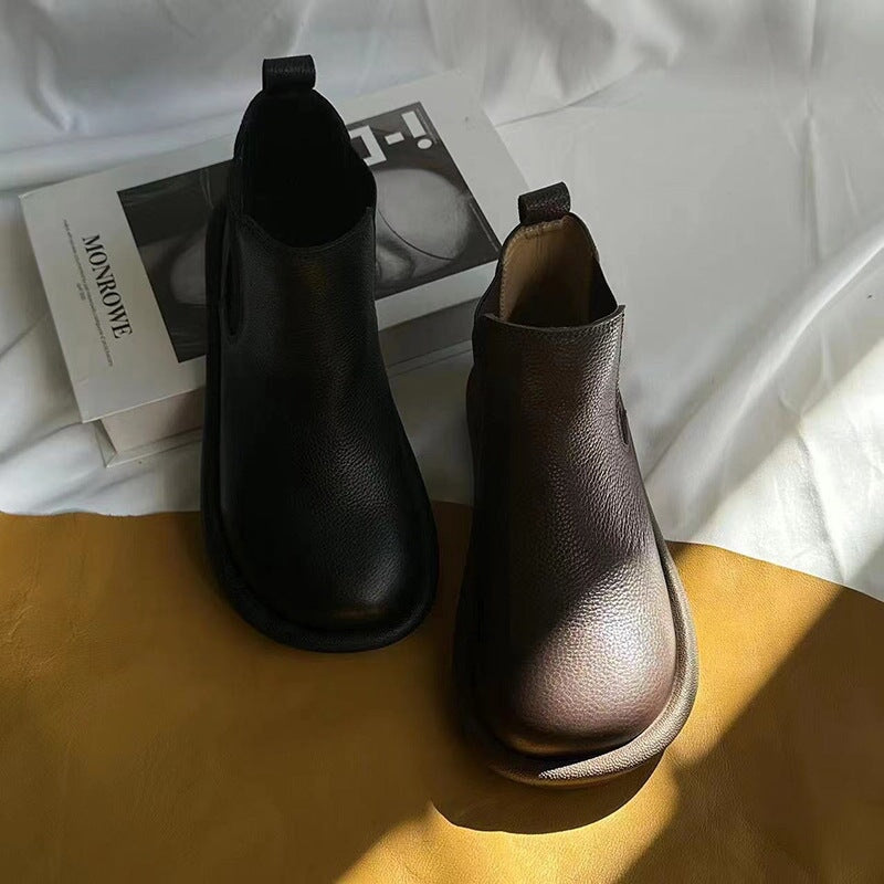 Women's Elastic Ankle Boots Low Style
