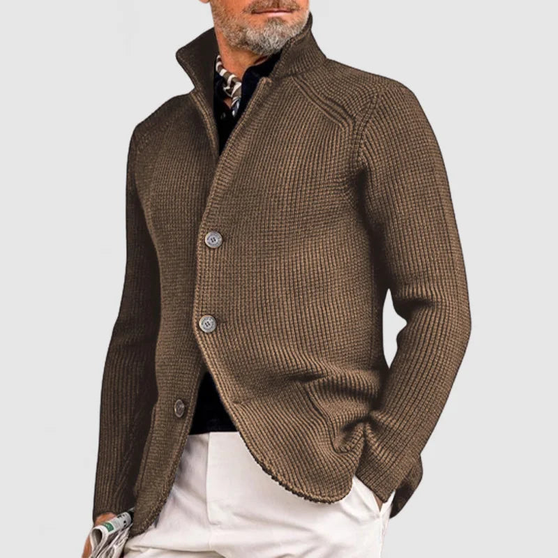 Men's Hooded Knitted Cardigan