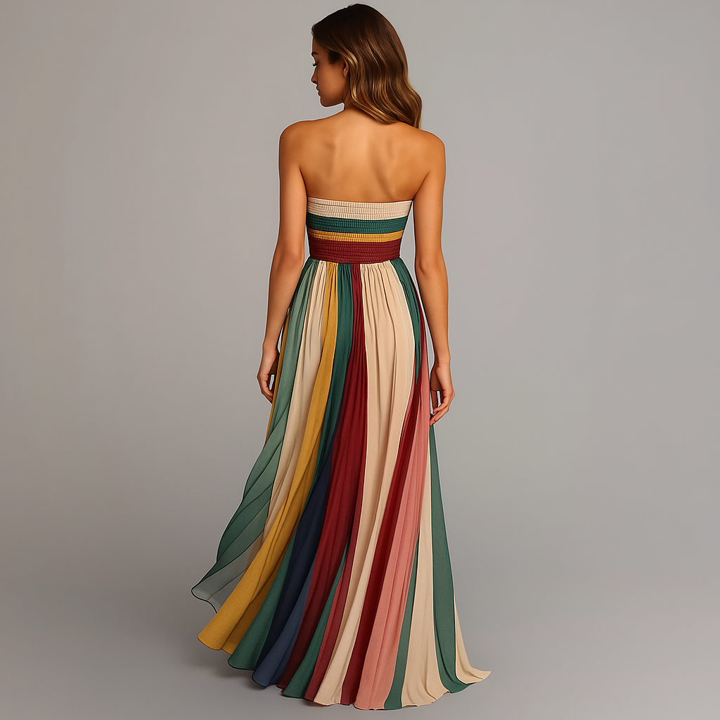 Women's Maxi Dress Paneled Skirt