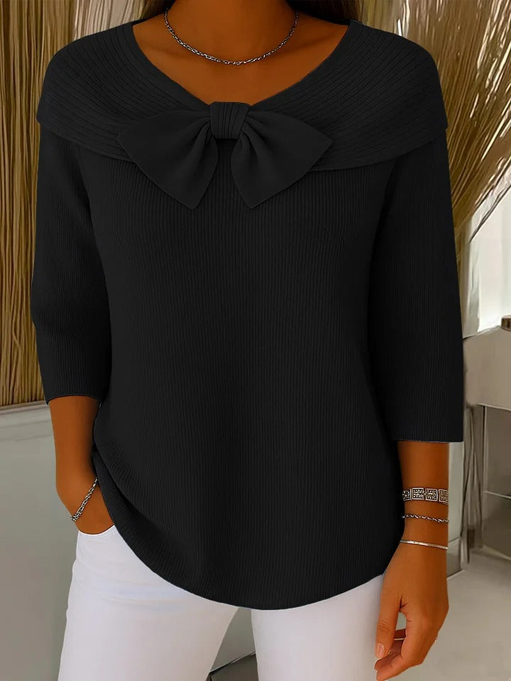 Women's 3/4 Sleeve Knit Sweater