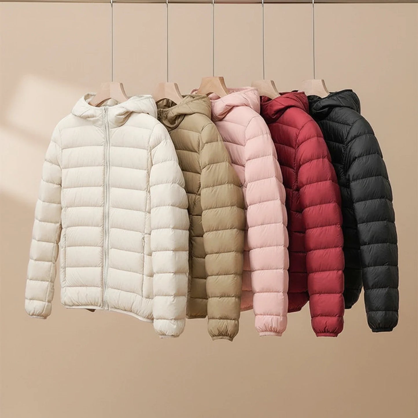 Women's Lightweight Hooded Puffer Jacket