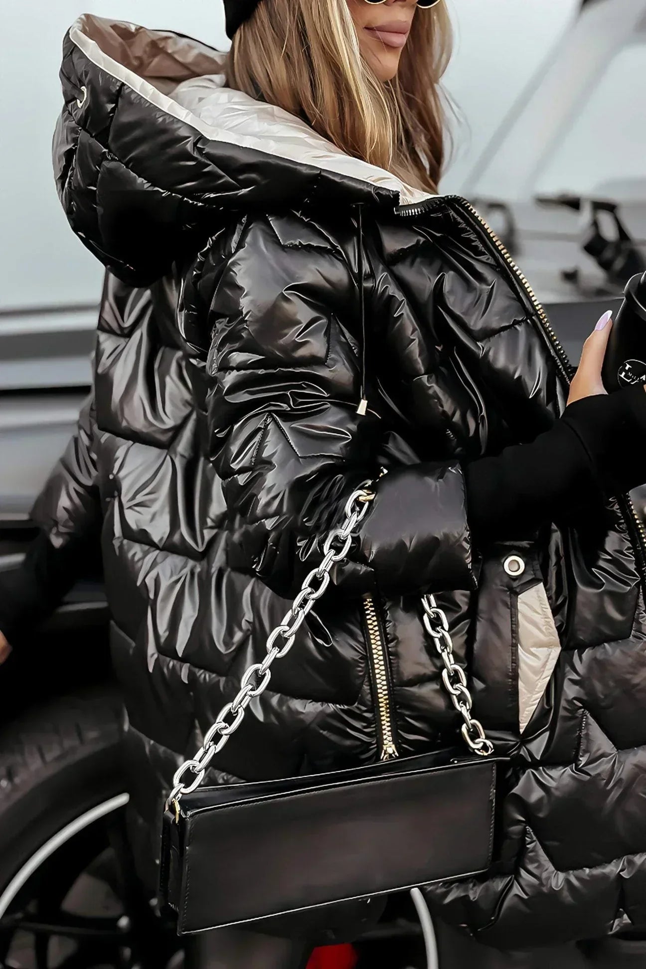 Chic Black Parka Coat