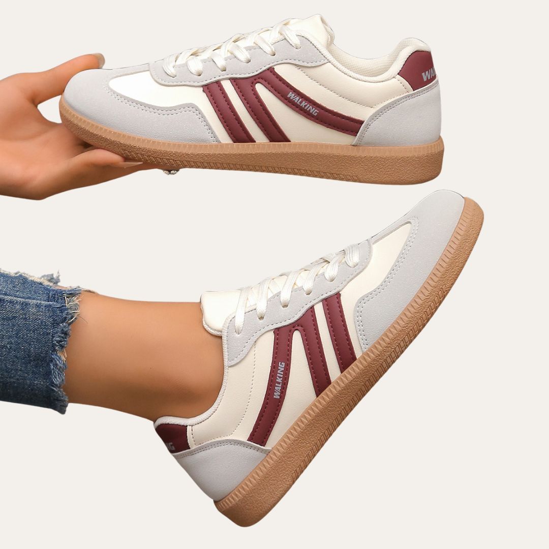 Women's Faux Leather Sneakers Comfortable Stylish