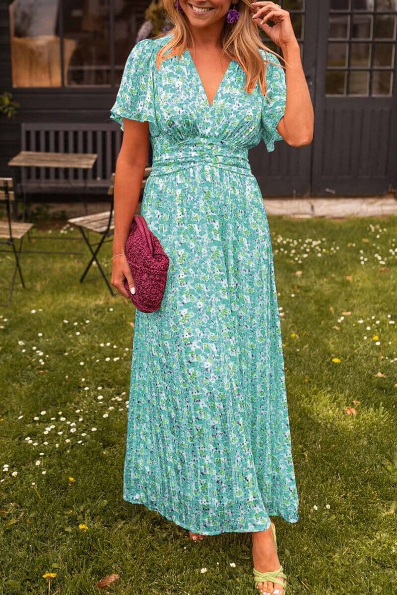 Beautiful Flower Long Summer Dress