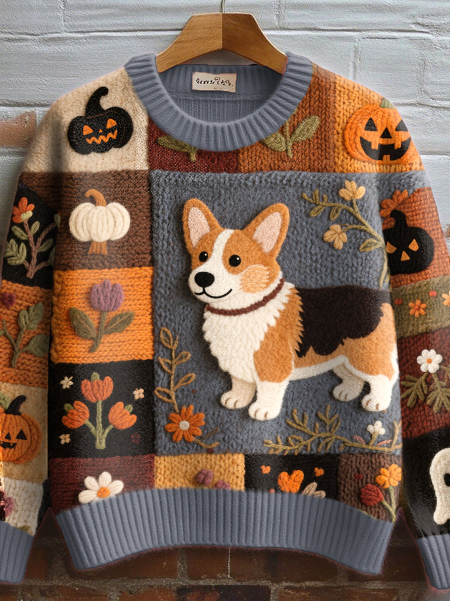 Women's Patchwork Graphic Sweater - VibreMode