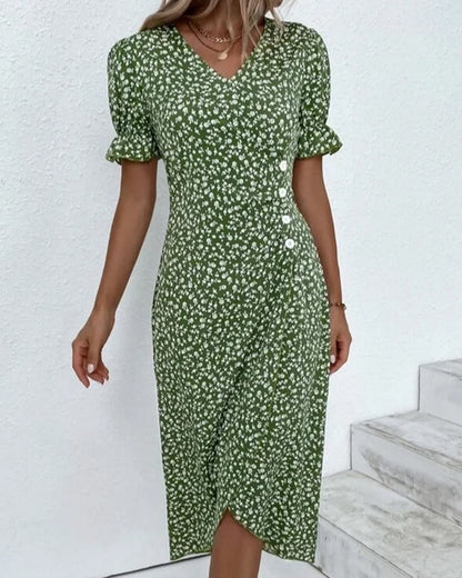 Women's Ruffle Sleeve Dress