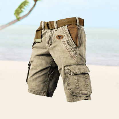 Men's Cargo Shorts Comfortable Versatile Beige