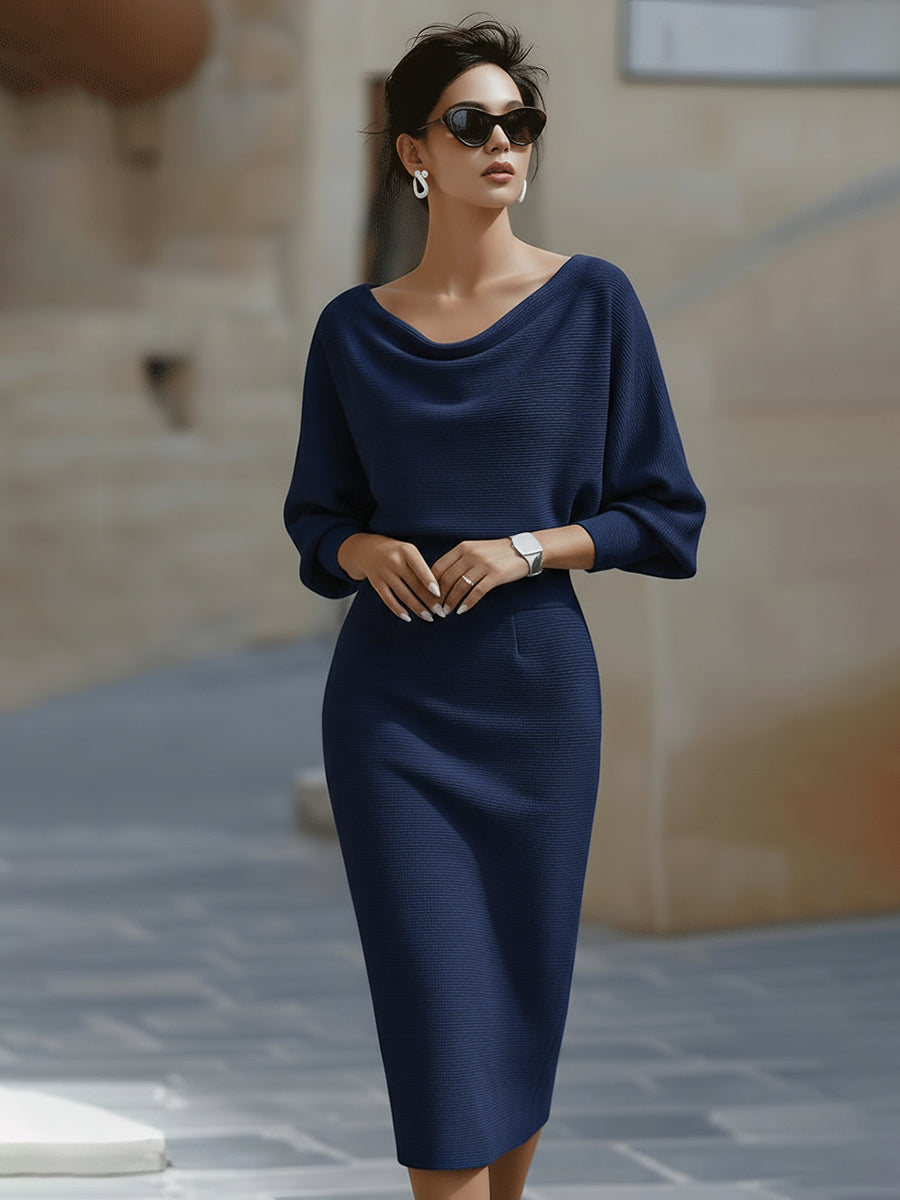 Chic Flowy Knee Length Dress