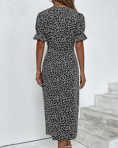 Evelyn Women's Wrap Midi Dress